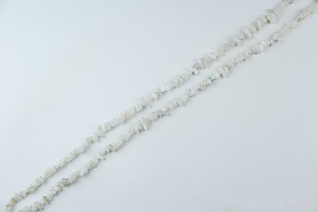 White moonlight jade irregular long chain