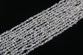 Irregular white crystal long chain
