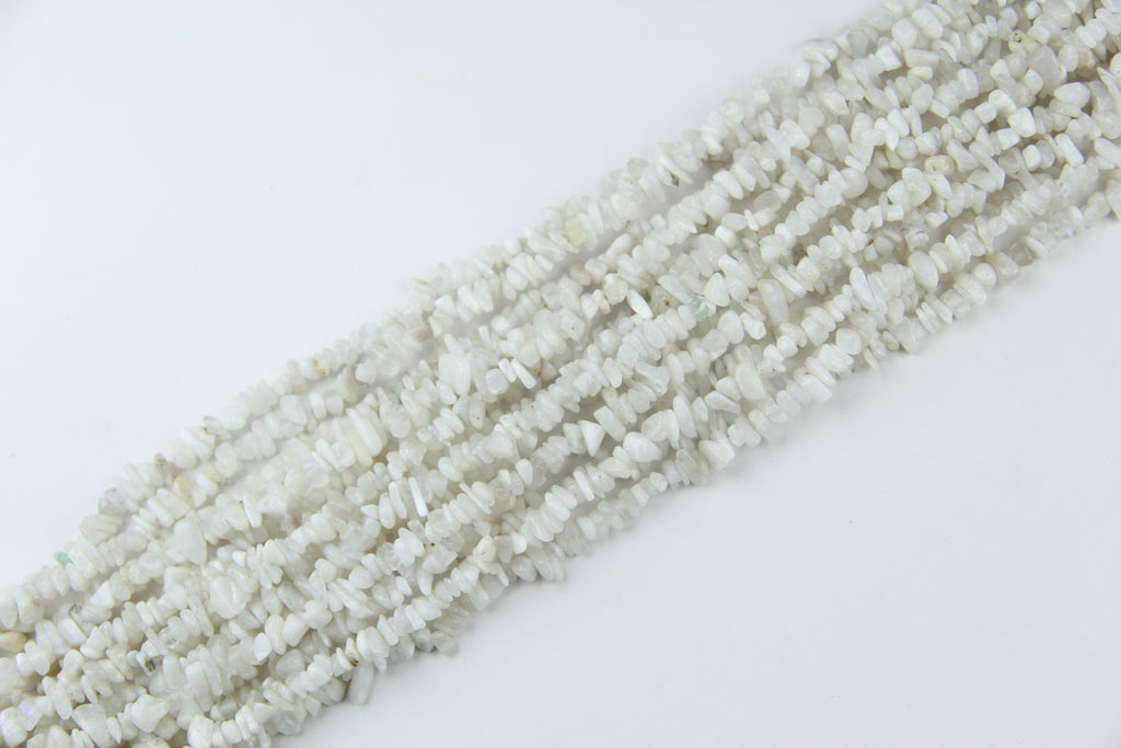 White moonlight jade irregular long chain