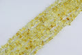Irregular yellow glass long chain