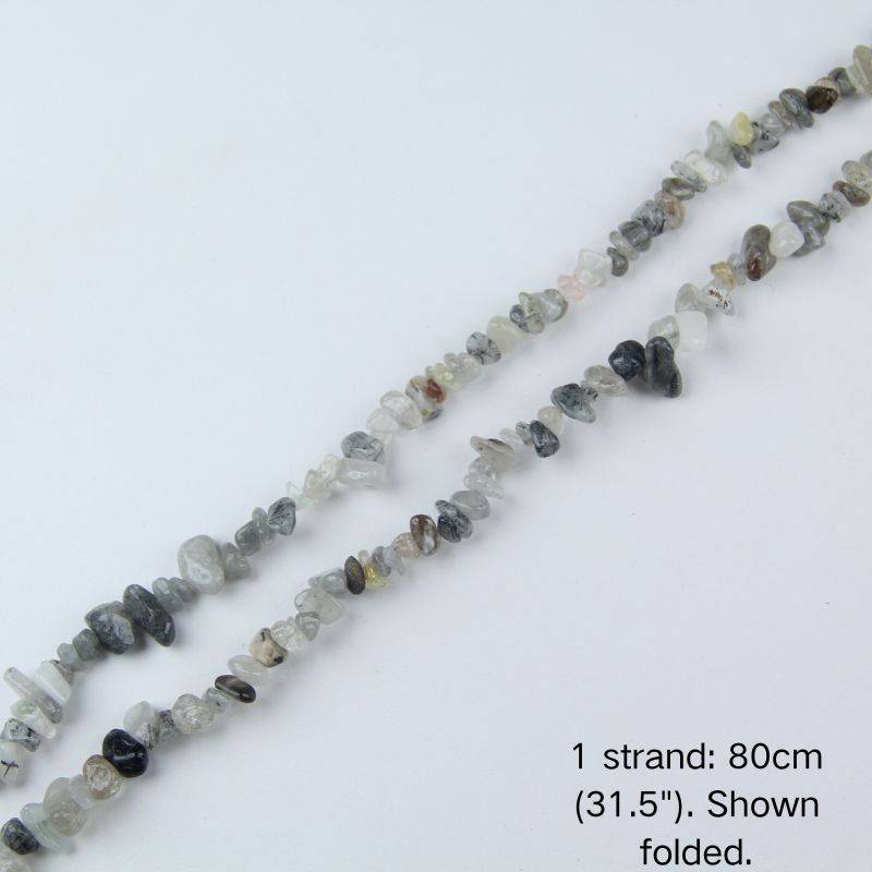 31.5" Rutilated Quartz Chip Beads 5-8mm | 4 Colors DIY