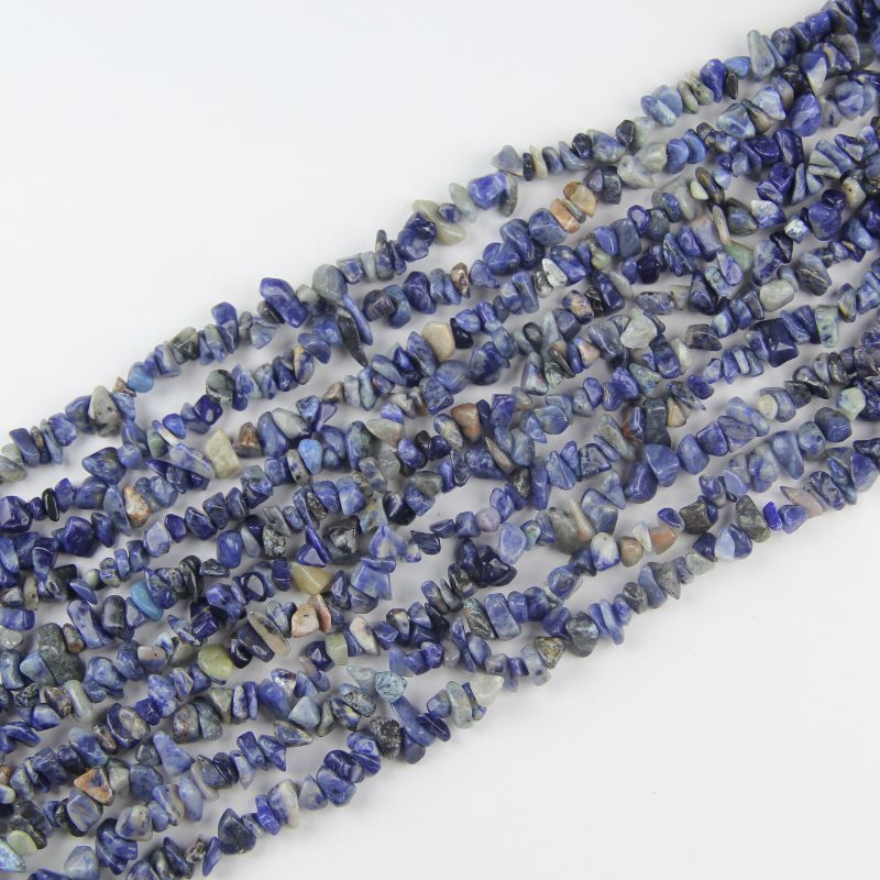 Natural Blue-veins stone bracelet with blue-white cloudy texture, wisdom jade jewelry