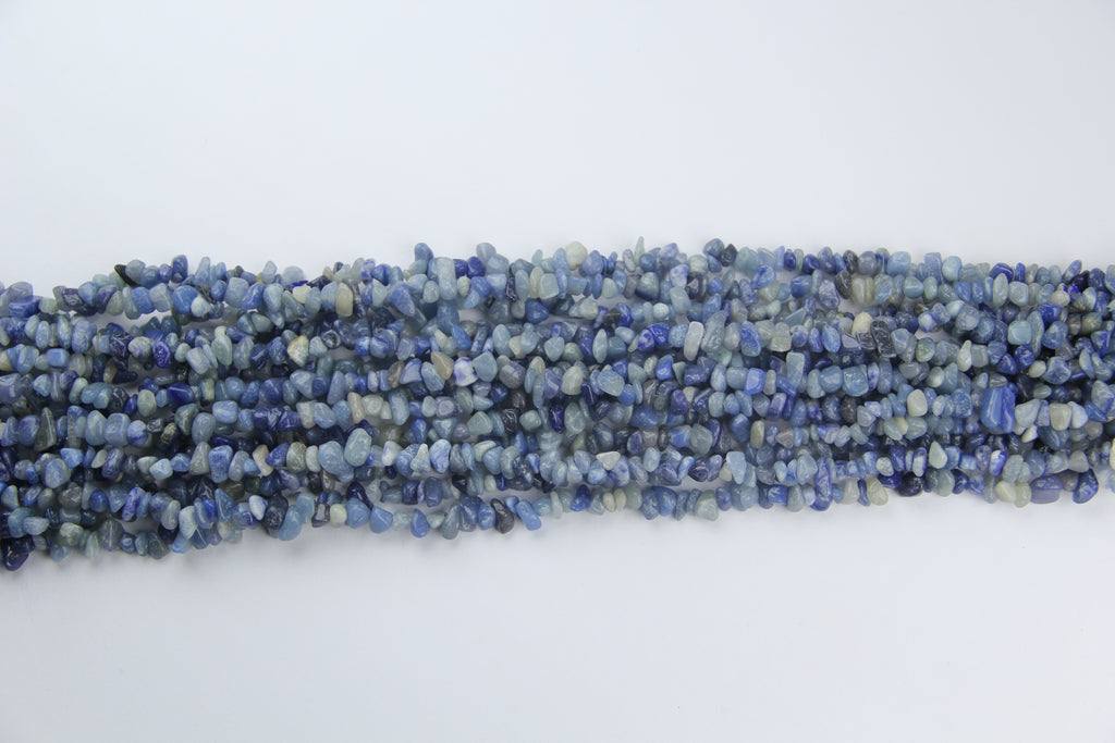 blue aventurine Irregular long chain