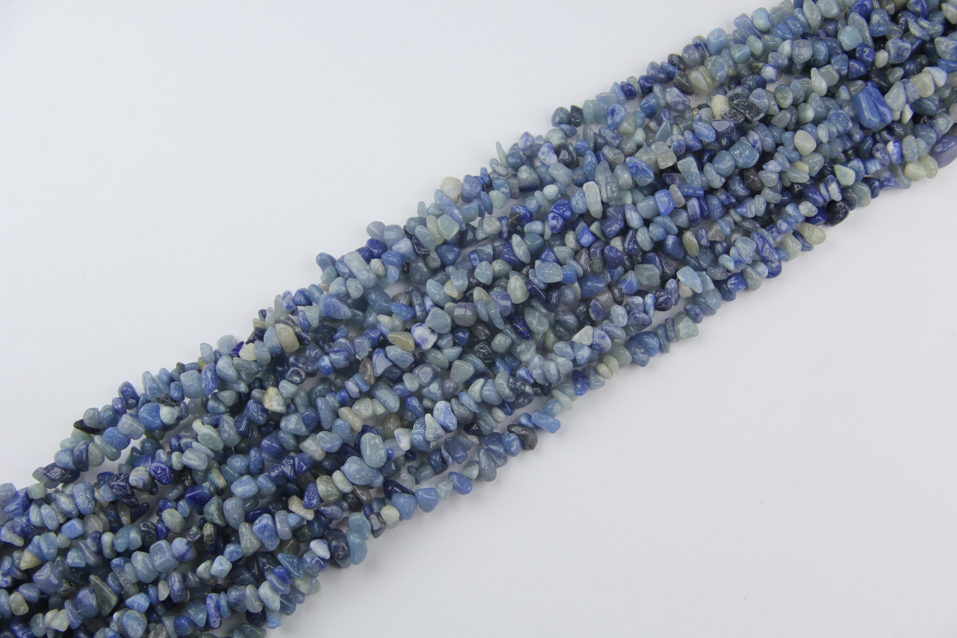 blue aventurine Irregular long chain