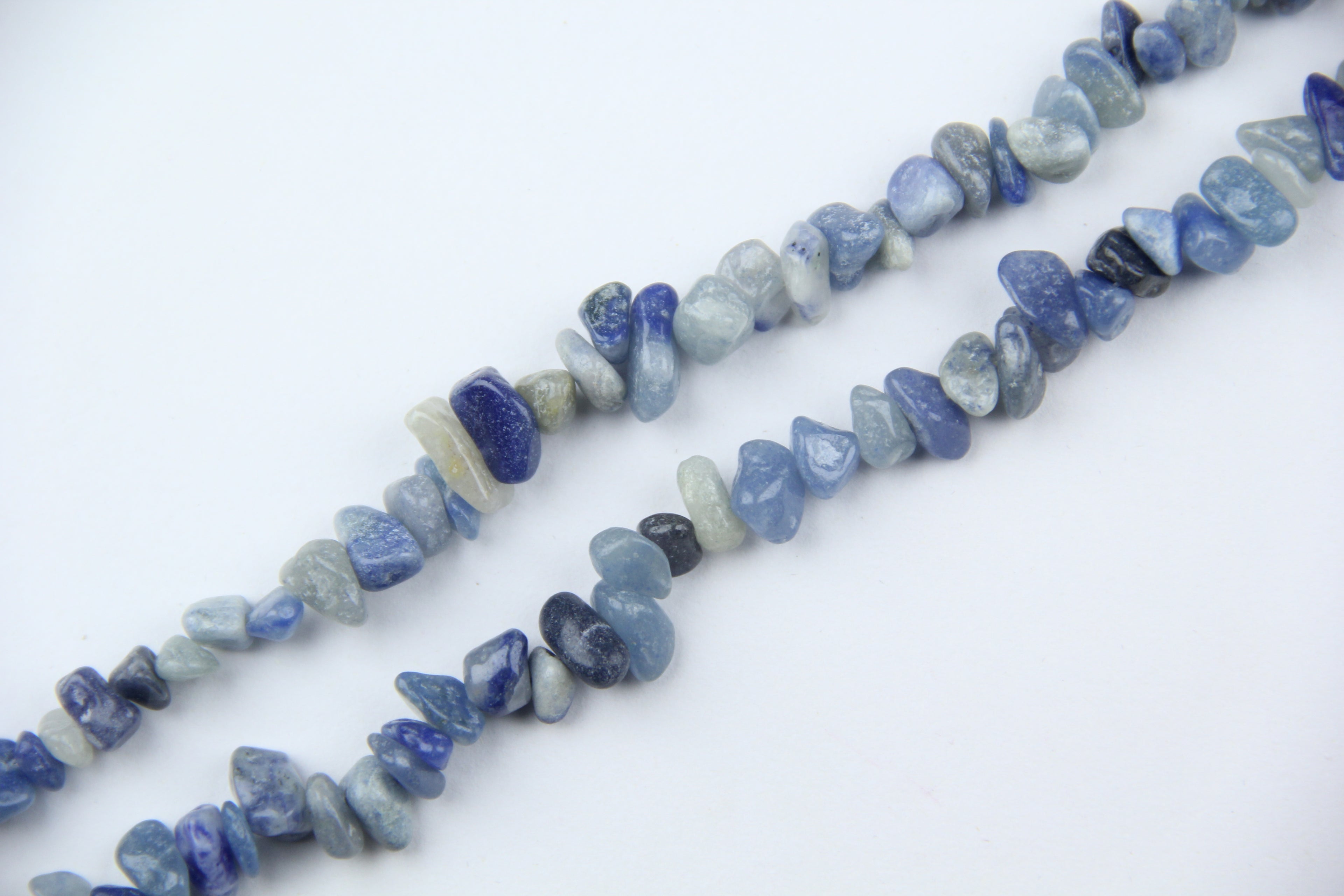 blue aventurine Irregular long chain