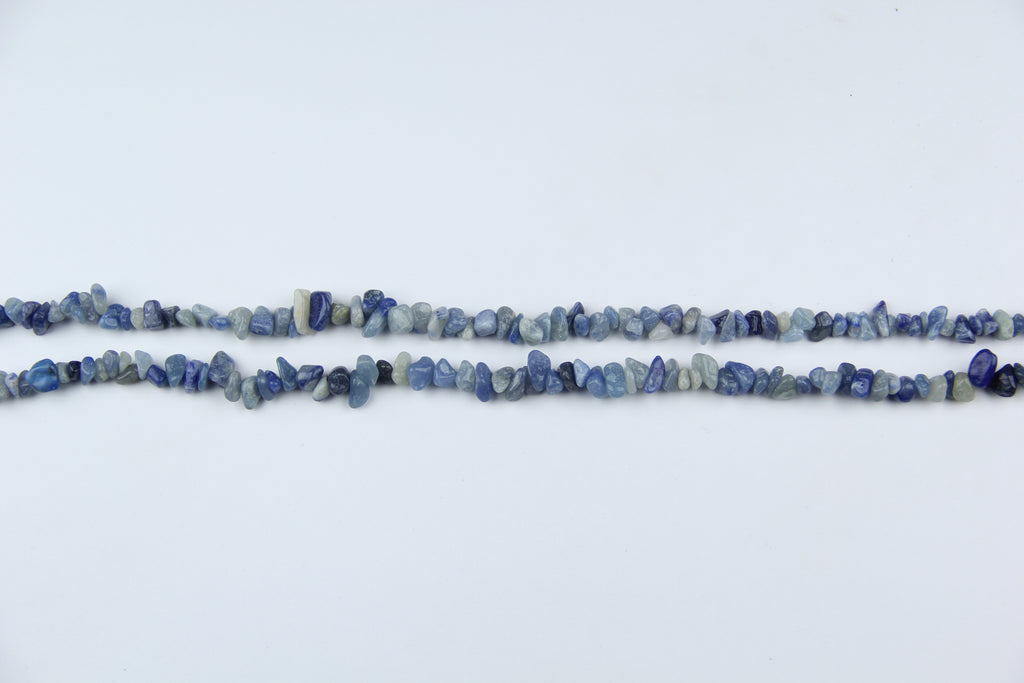 blue aventurine Irregular long chain