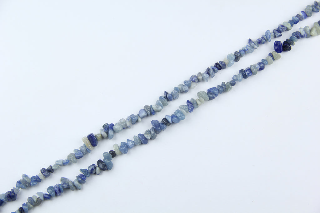blue aventurine Irregular long chain