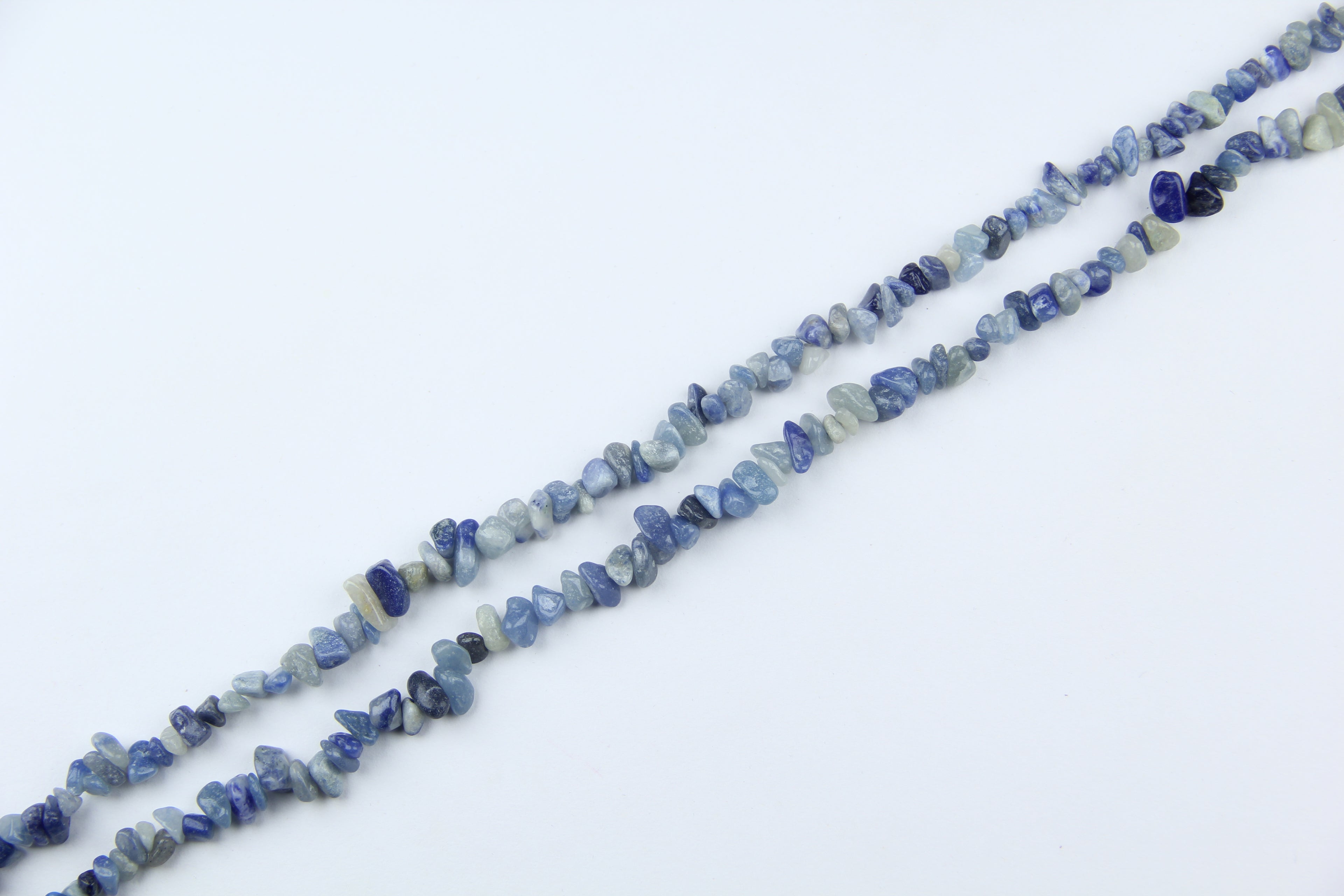 blue aventurine Irregular long chain