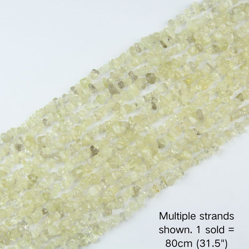 Multiple strands of 31.5" Citrine Yellow irregular crystal chip beads (5-8mm) displayed as the cover image. Note: 1 strand sold per order.
