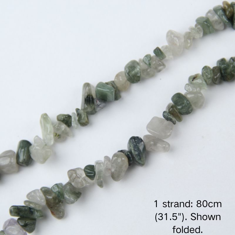 31.5" Rutilated Quartz Chip Beads 5-8mm | 4 Colors DIY