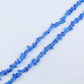Artisan Hand-Pierced Irregular Glass Orb Necklace 31.5 Inch - Extra Long Organic Glass Bead Chain