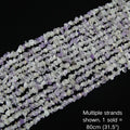 Multiple strands of 31.5" Purple & White irregular crystal chip beads (5-8mm) displayed as the cover image. Note: 1 strand sold per order.
