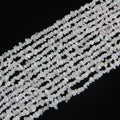 31.5 inch natural starry pink moissanite bead strand with 5-8mm irregular round beads threaded on nylon cord