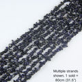 Multiple strands of 31.5" Synthetic Blue Sandstone chips (5-8mm) displayed as the cover image. Note: 1 strand sold per order.