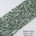 Multiple strands of 31.5" Tree Agate irregular chip beads (5-8mm) displayed as the cover image. Natural dendrite textures. Note: 1 strand sold per order.