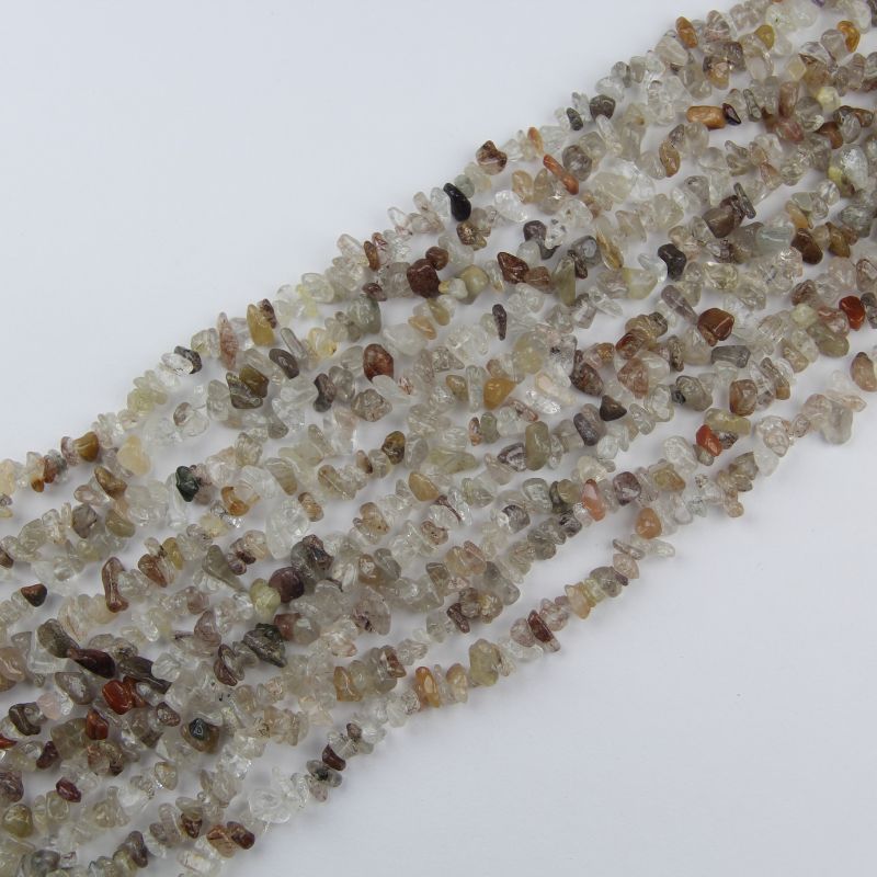 31.5 inch 5-8mm natural reddish copper rutilated quartz beaded necklace, vitality motivation creative energy vintage crystal necklace