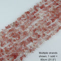 Multiple strands of 31.5" Watermelon Red irregular crystal chip beads (5-8mm) displayed as the cover image. Note: 1 strand sold per order.
