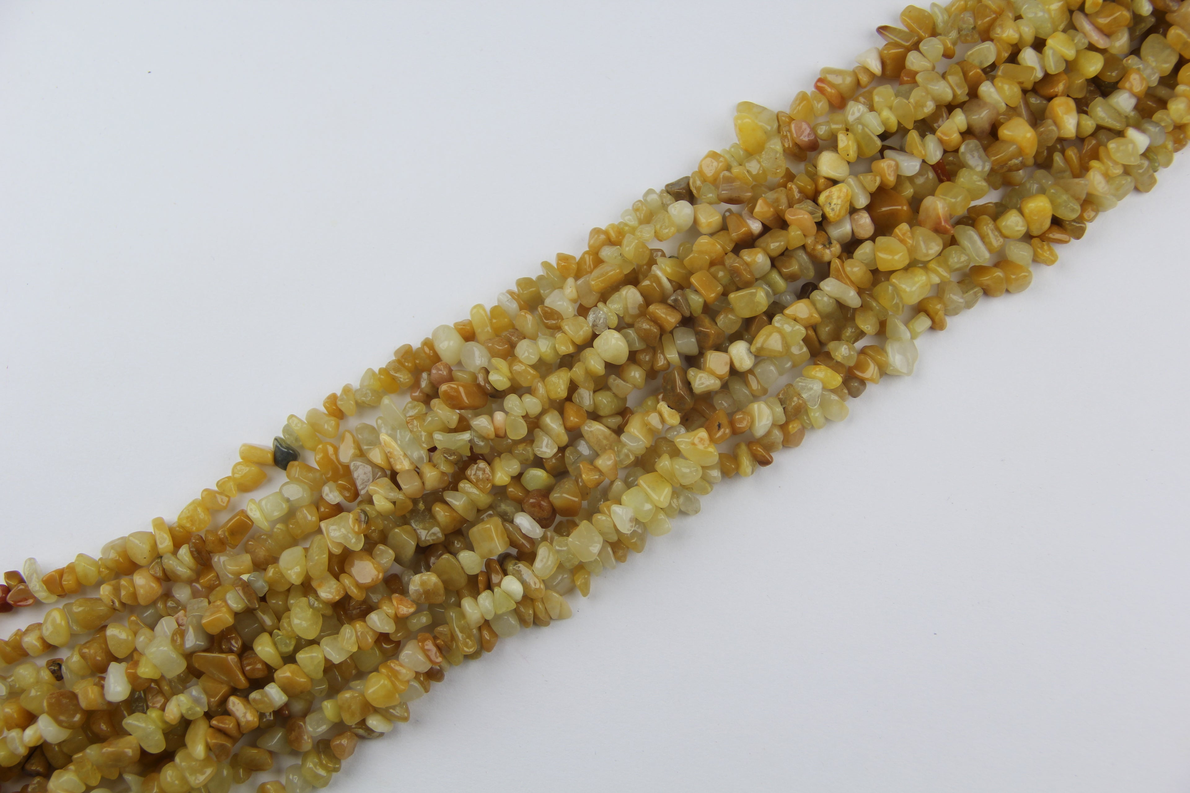 yellow aventurine Irregular long chain