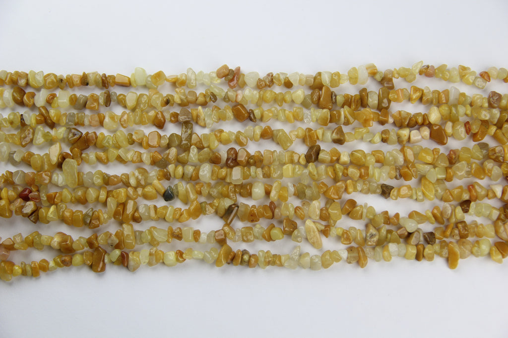 yellow aventurine Irregular long chain
