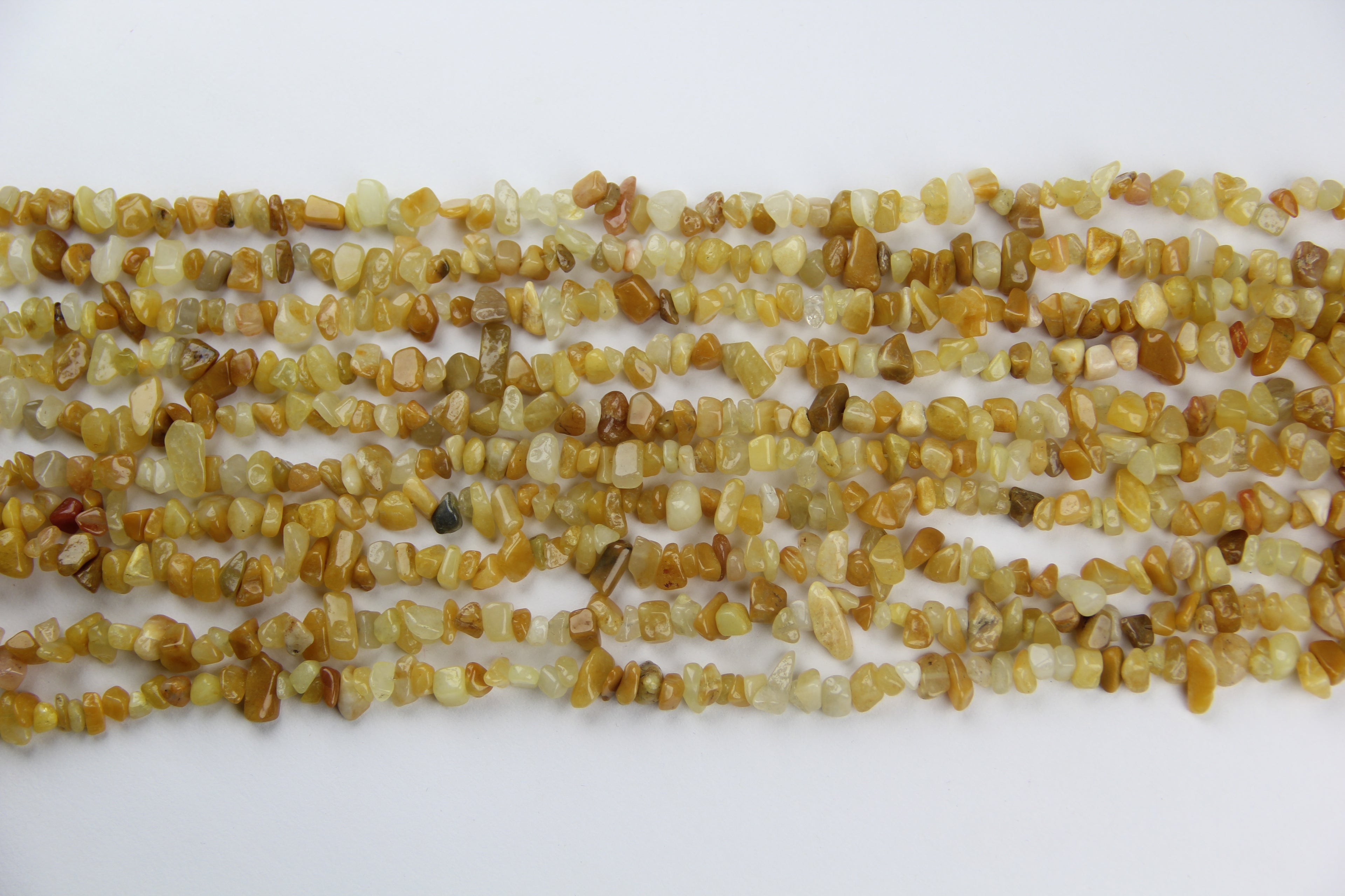 yellow aventurine Irregular long chain