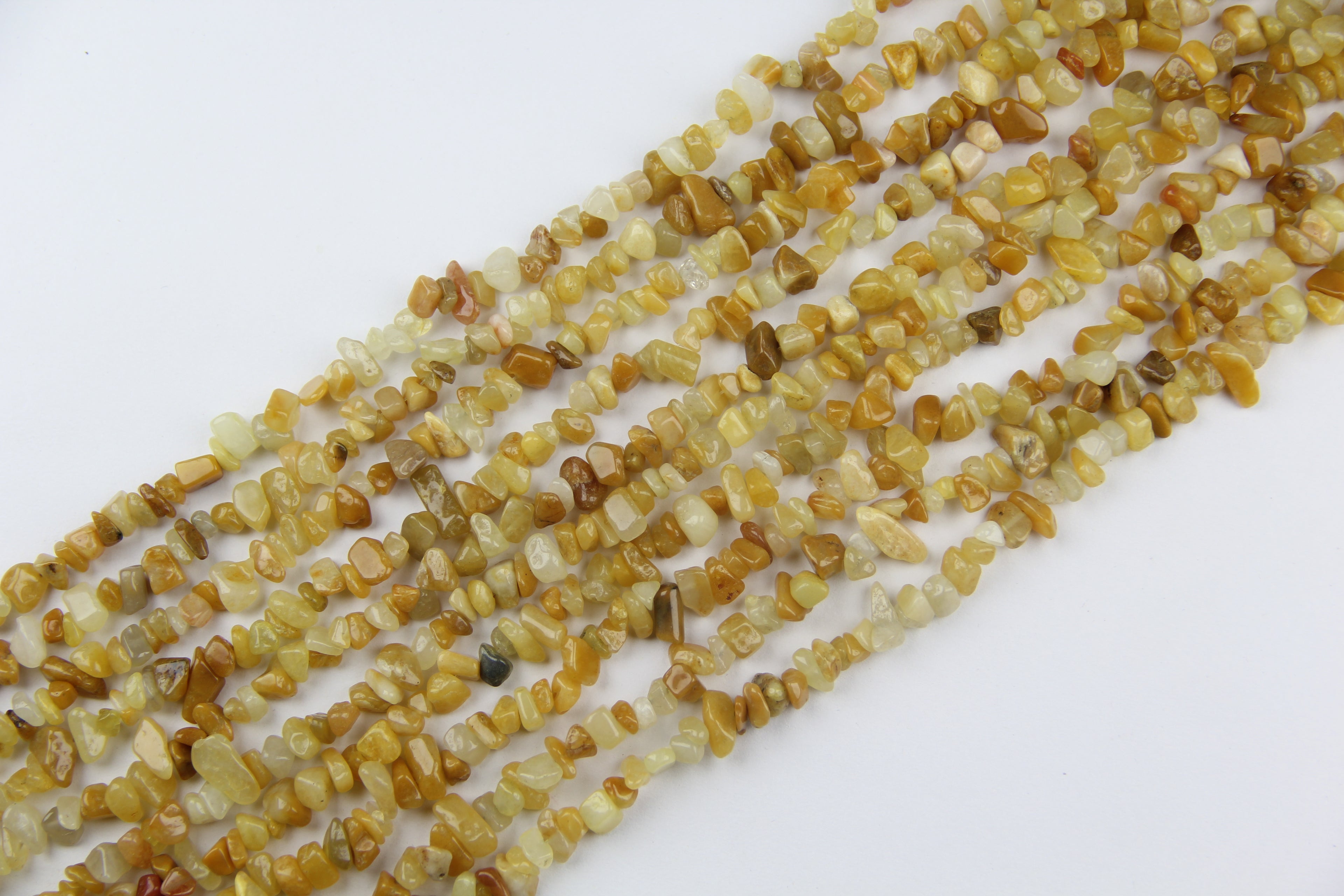 yellow aventurine Irregular long chain