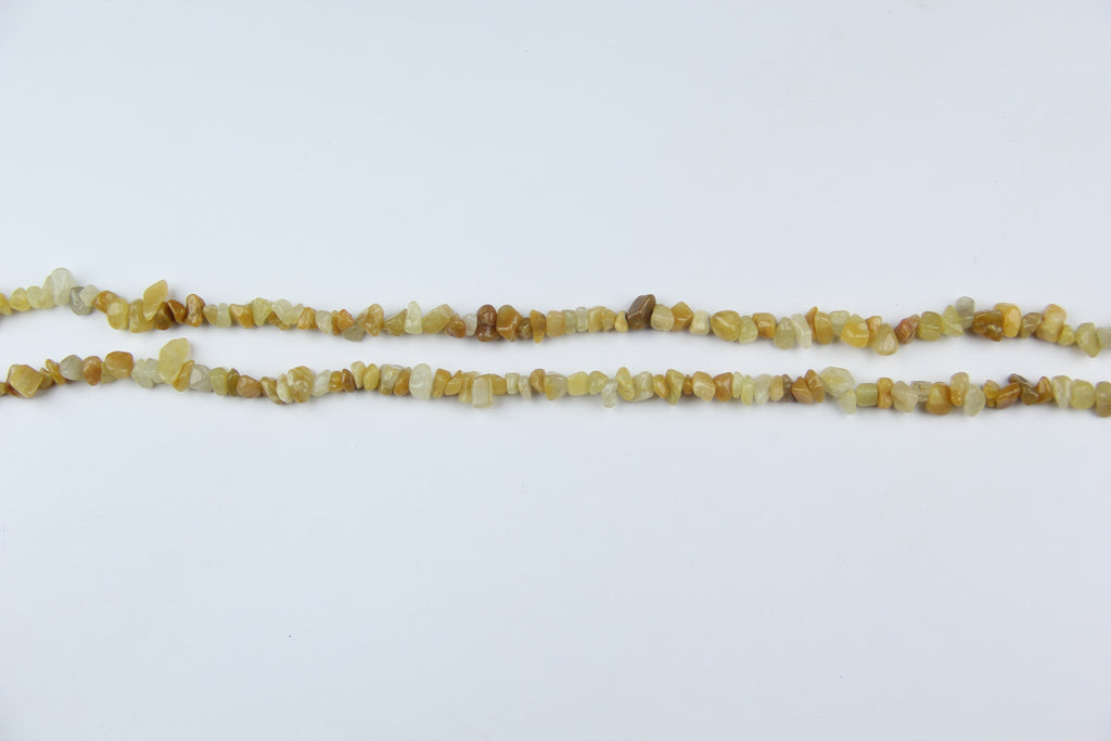 yellow aventurine Irregular long chain